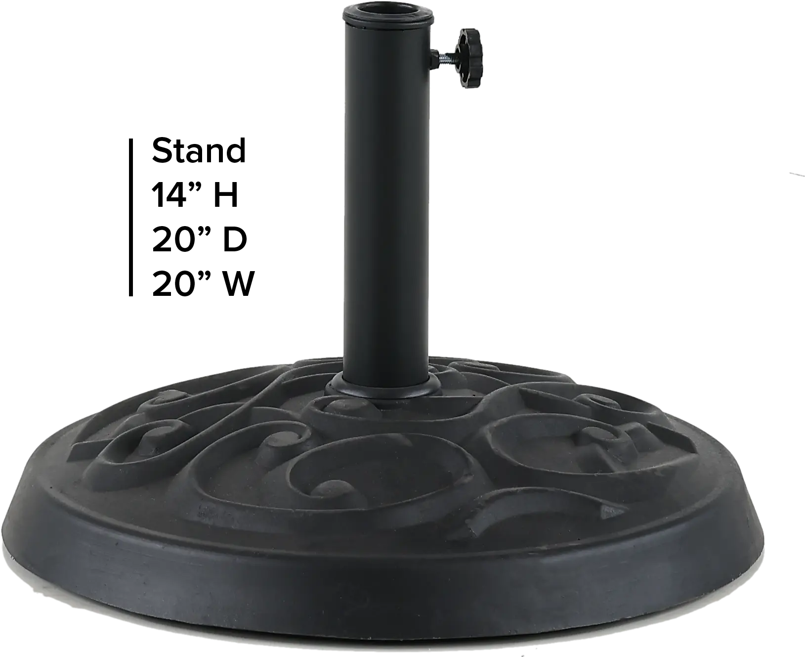 Black Patio Umbrella Base-3