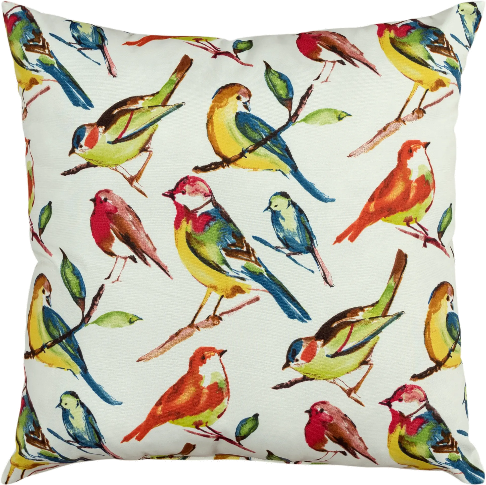 22  Multi Brights Bird Indoor-Outdoor Throw Pillow-1