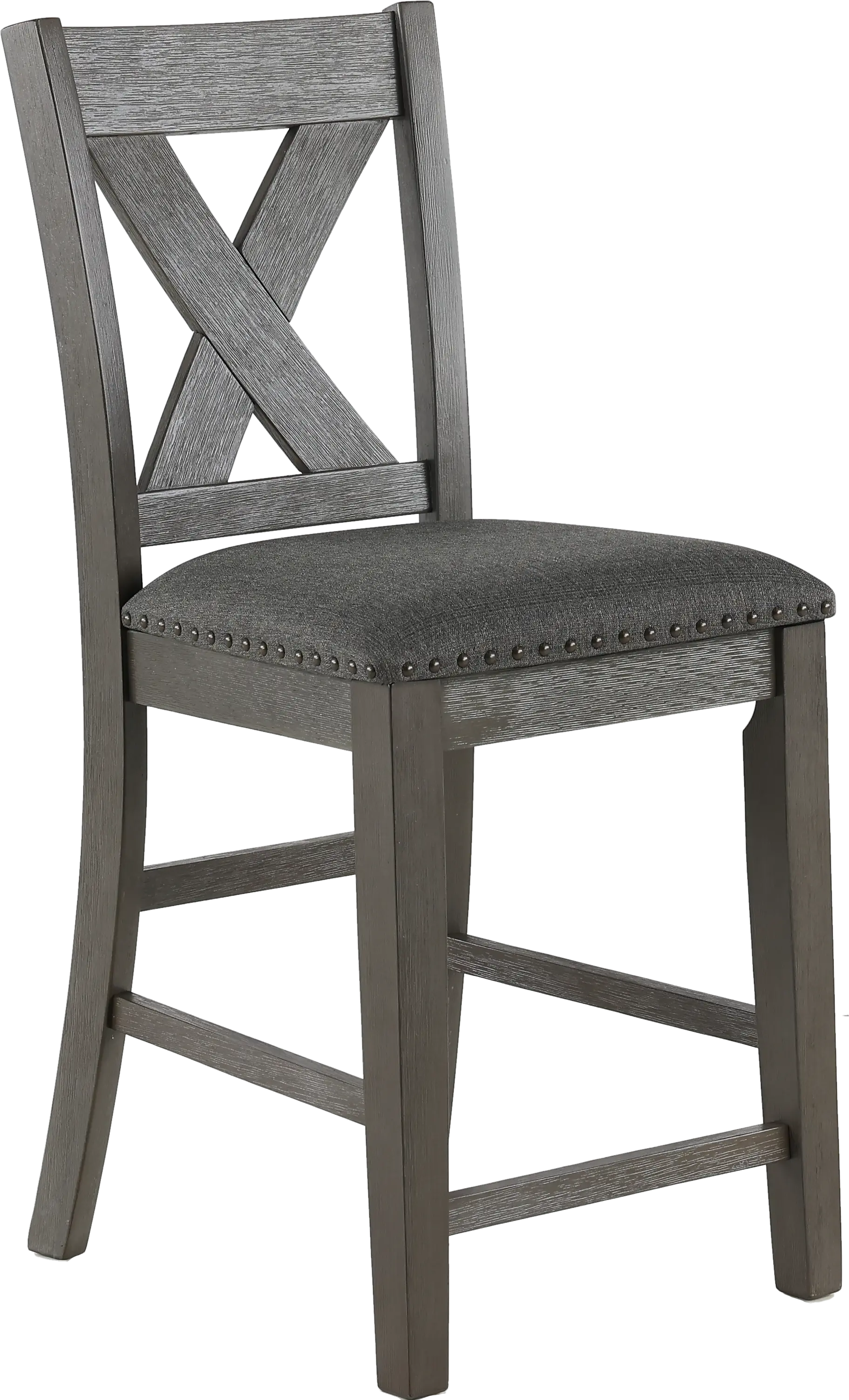 Carson Gray Upholstered Counter Height Stool-1