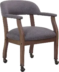 Boss Slate Gray Guest Chair With Casters