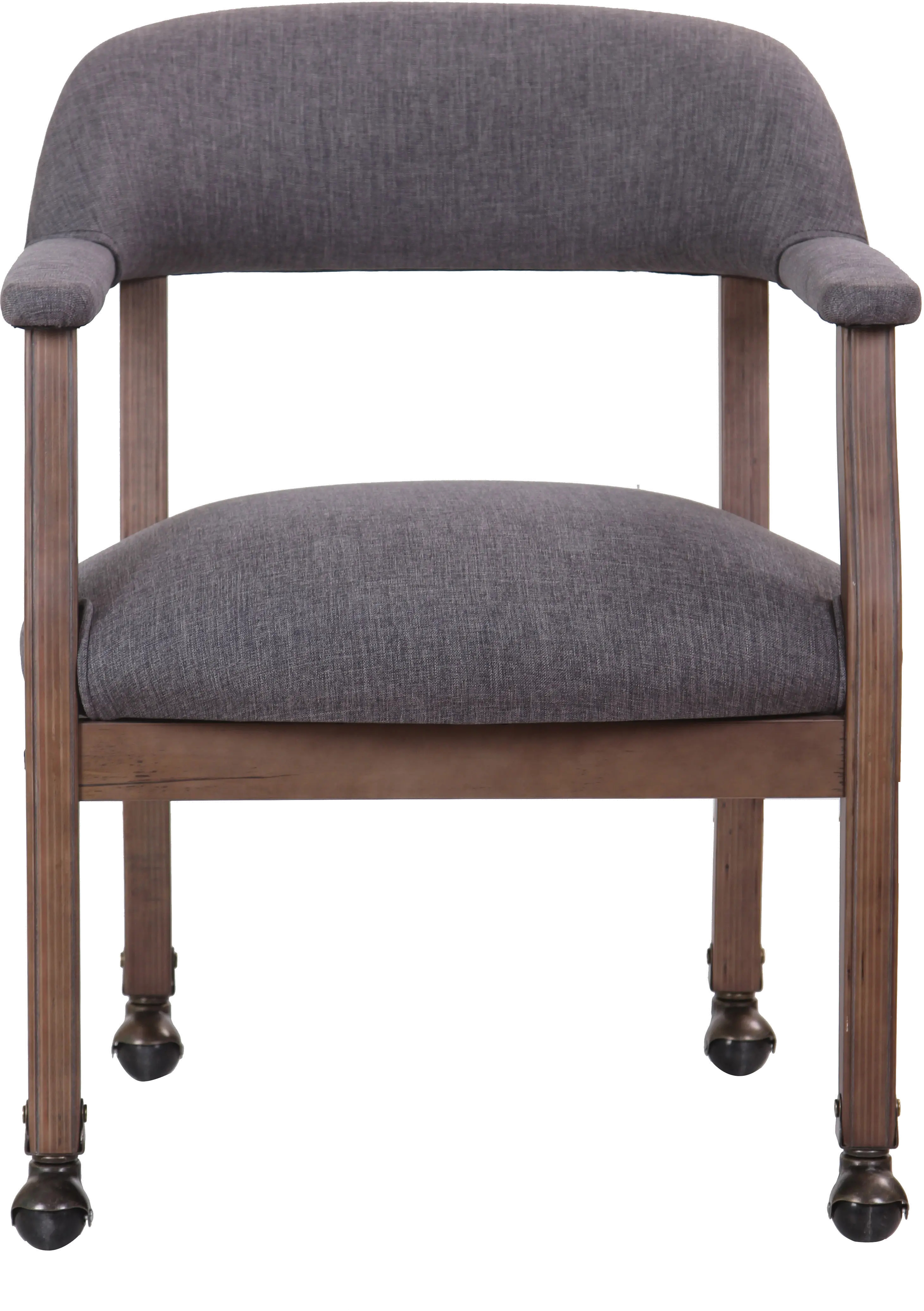 Boss Slate Gray Guest Chair With Casters-3