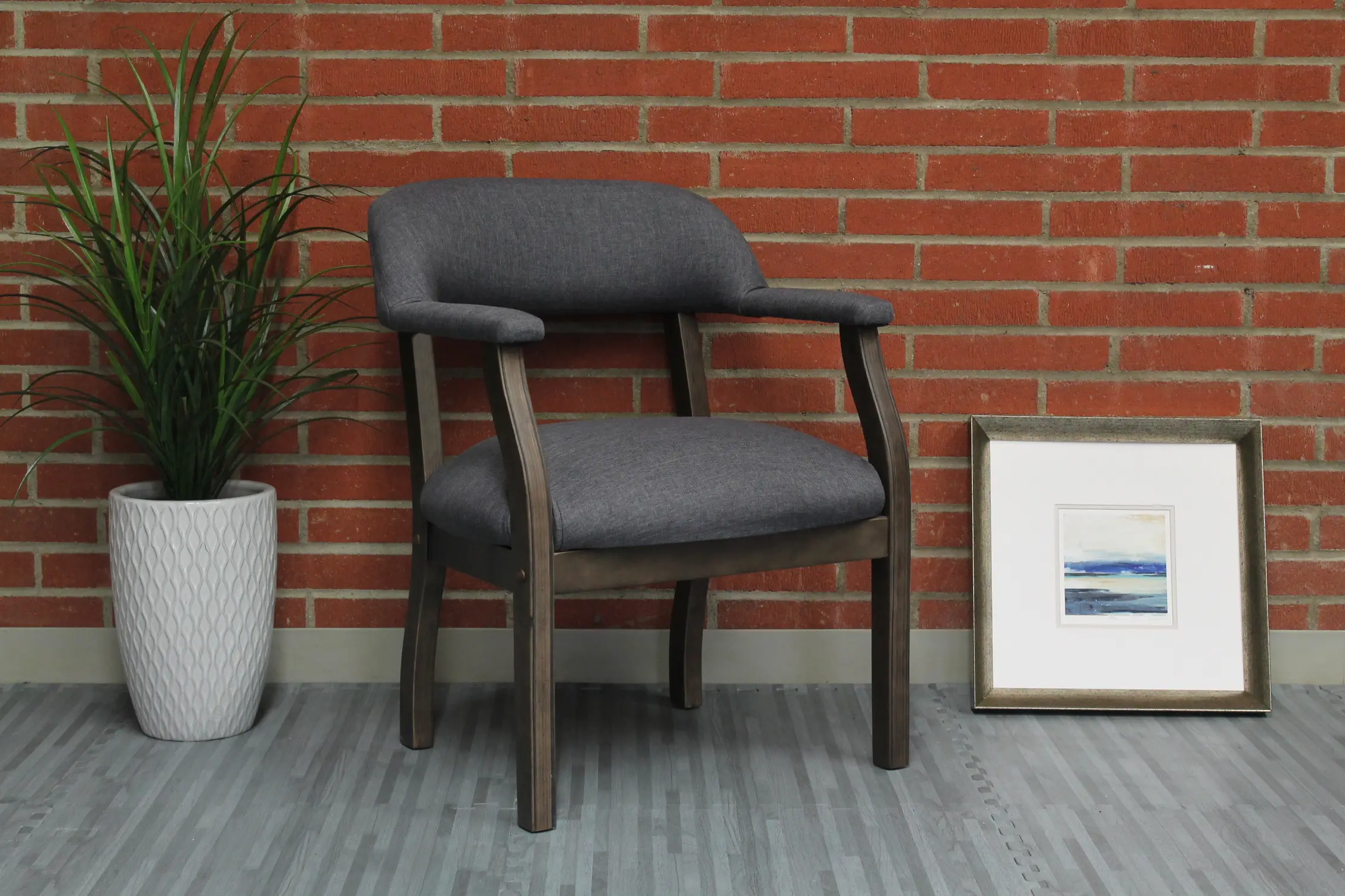 Boss Slate Gray Guest Chair-2