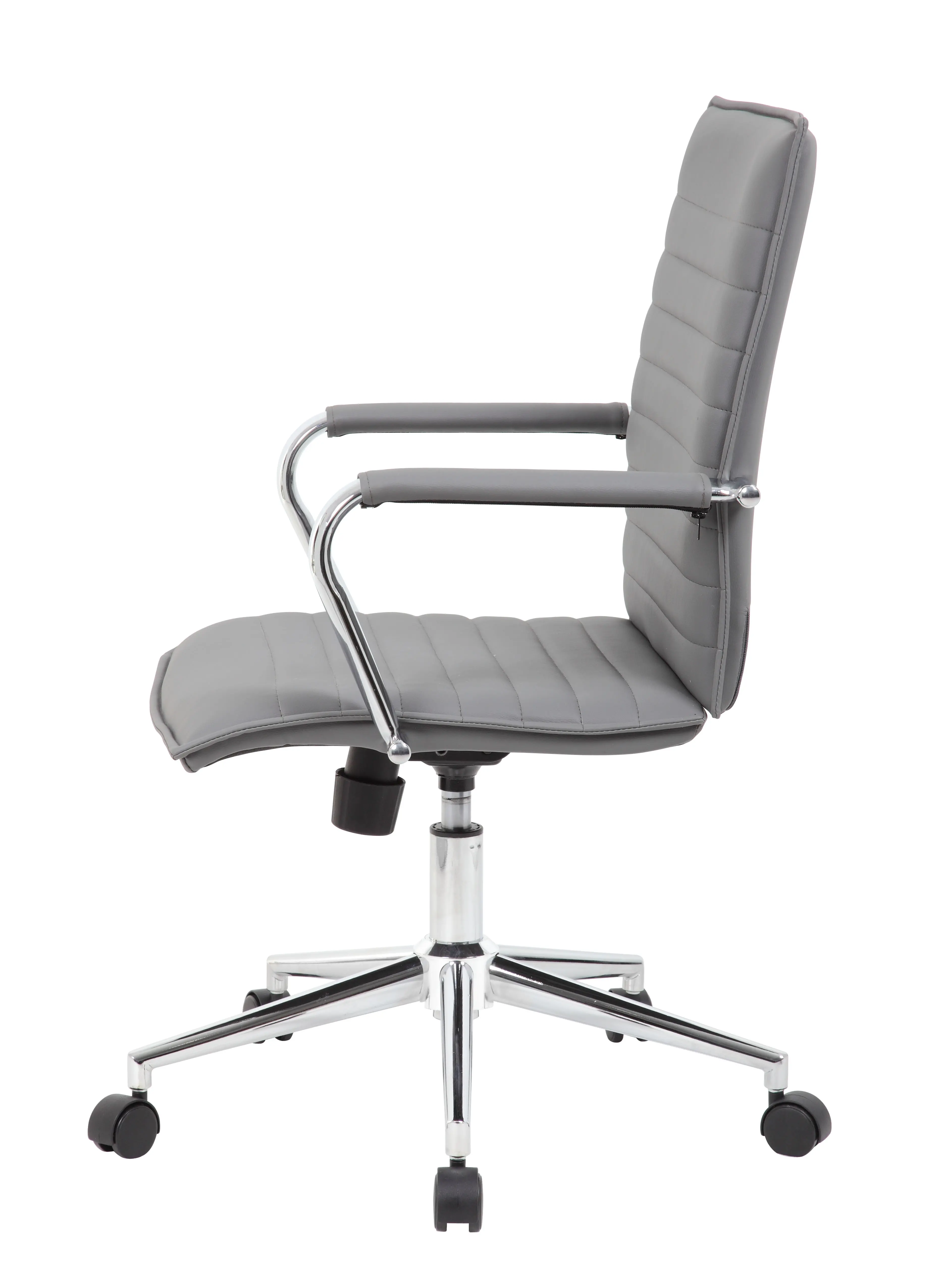 Boss Gray Vinyl Hospitality Office Chair-3