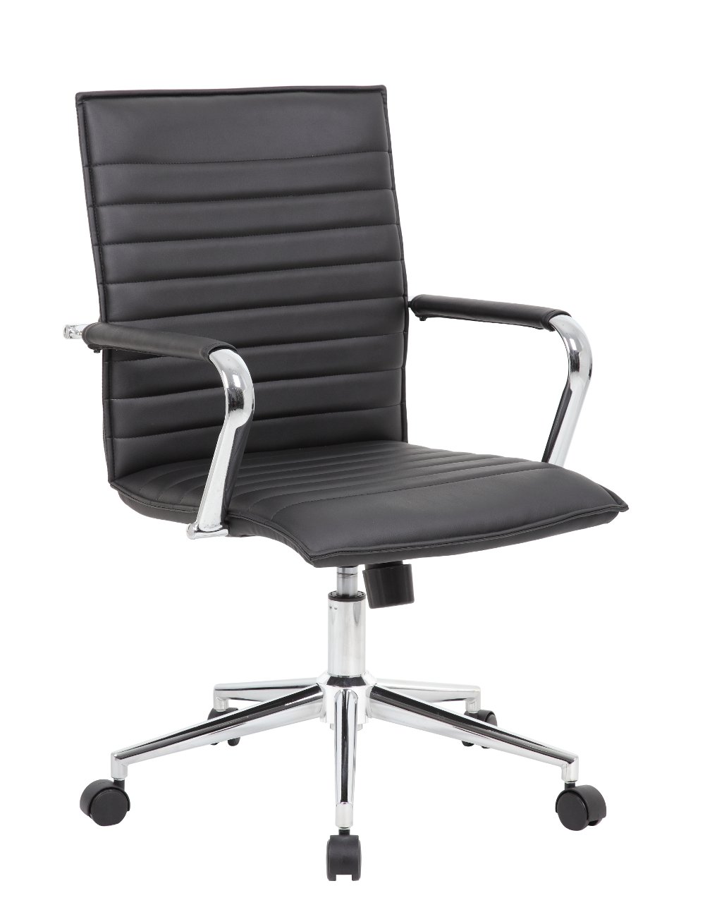 Boss Black Vinyl Hospitality Office Chair