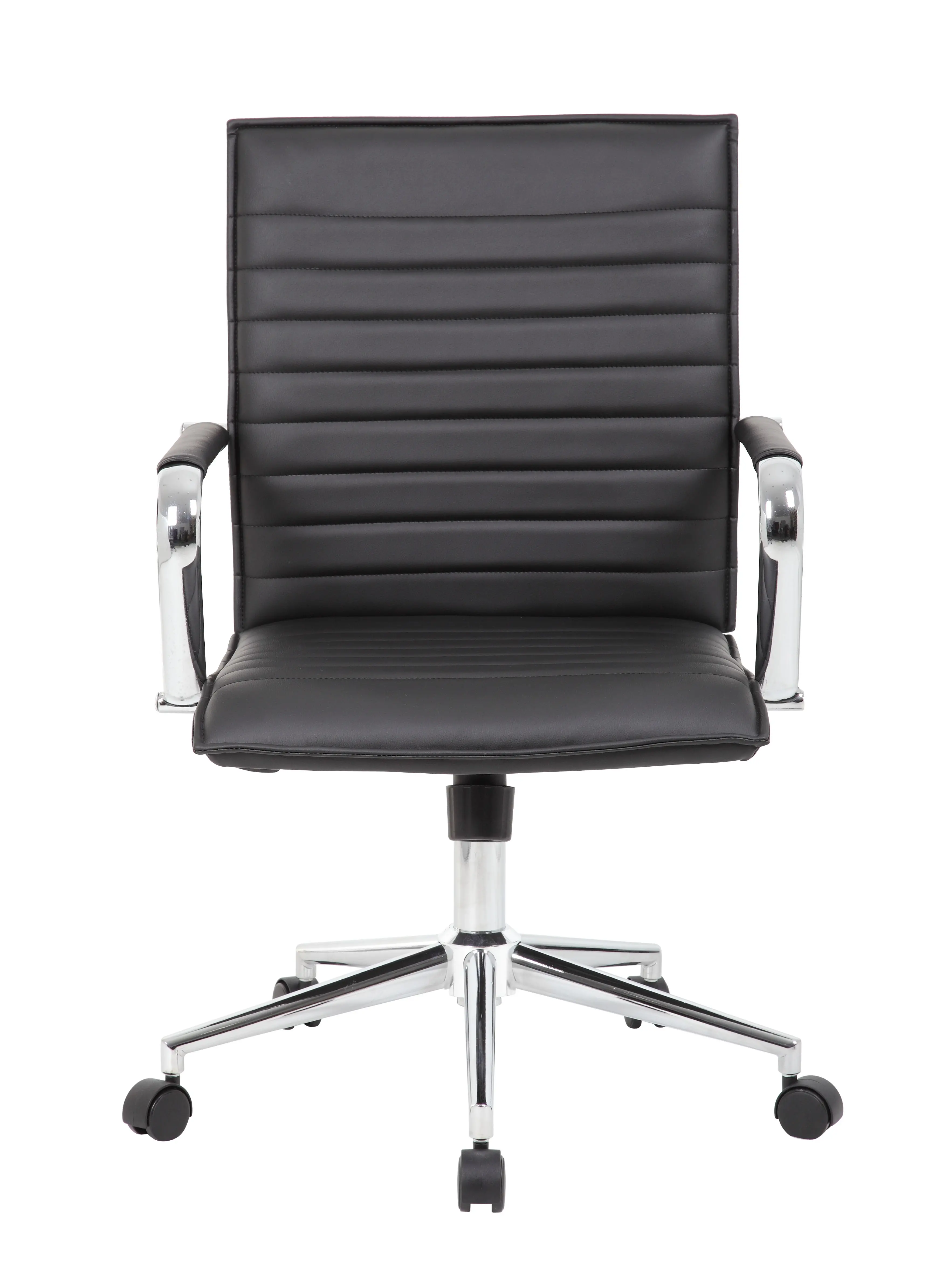 Boss Black Vinyl Hospitality Office Chair-3