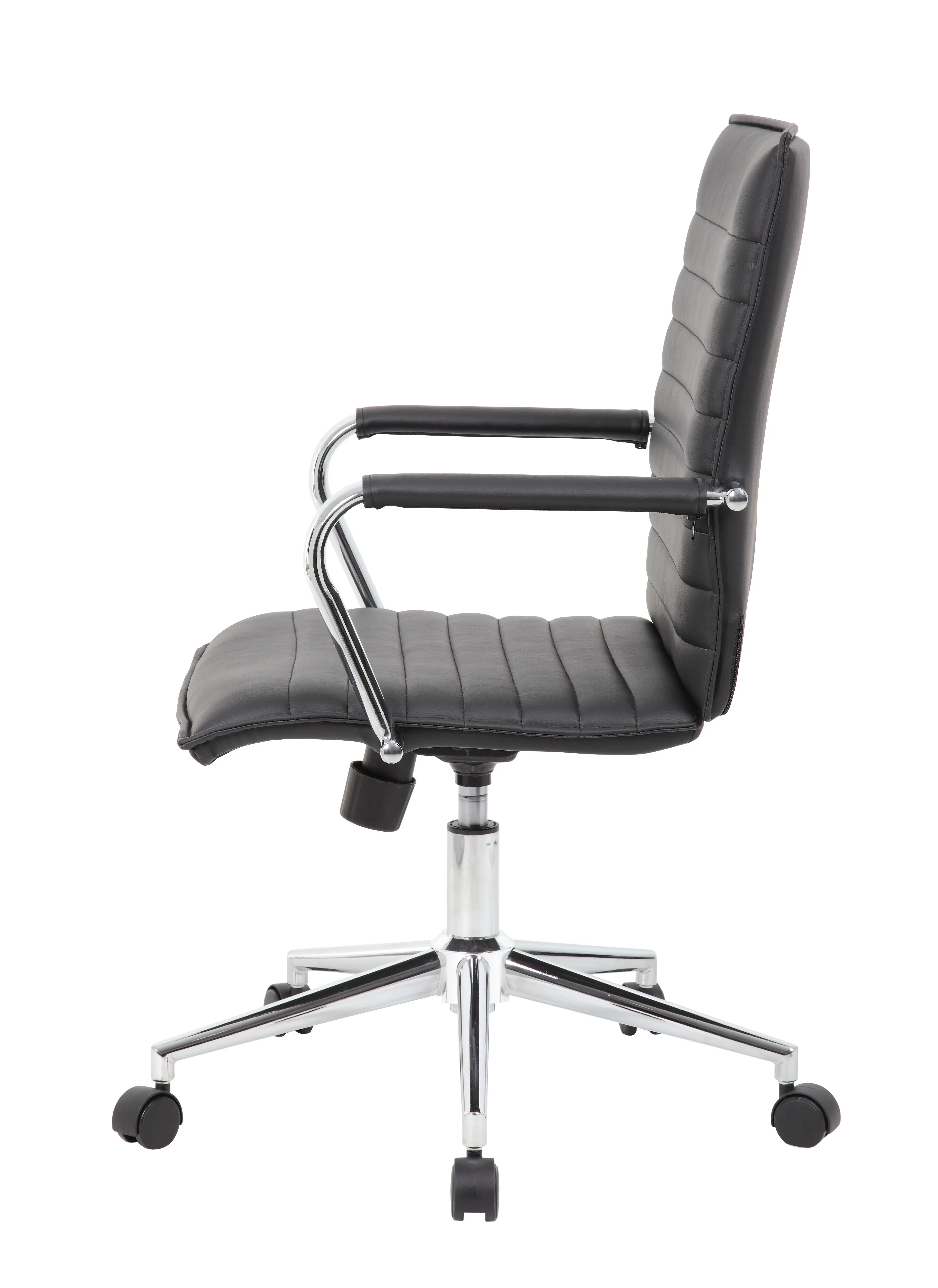 Boss Black Vinyl Hospitality Office Chair-4