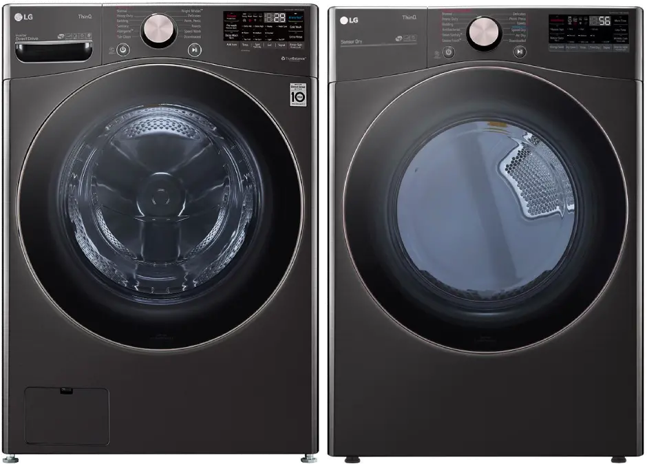 .LG-BST-4000-ELE--PR LG Black Steel Electric Front Load Washer and Electric Dryer Kit - 4000-1