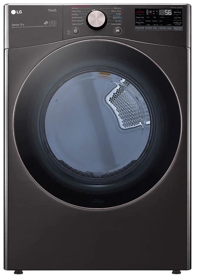 .LG-BST-4000-GAS--PR LG Gas Front Load Laundry Pair - Black Stainless Steel-2