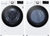 .LG-W/W-4000-ELE--PR LG Laundry Pair with Front Load Washer - 4000W Electric