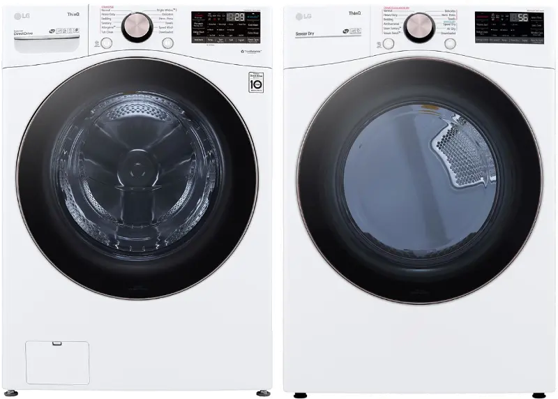 LG Laundry Pair with Front Load Washer - 4000W Electric
