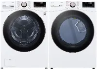 .LG-W/W-4000-GAS--PR LG Laundry Pair with Front Load Washer - 4000W Gas