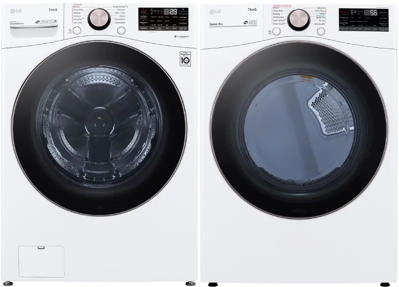 LG Laundry Pair with Front Load Washer - 4000W Gas