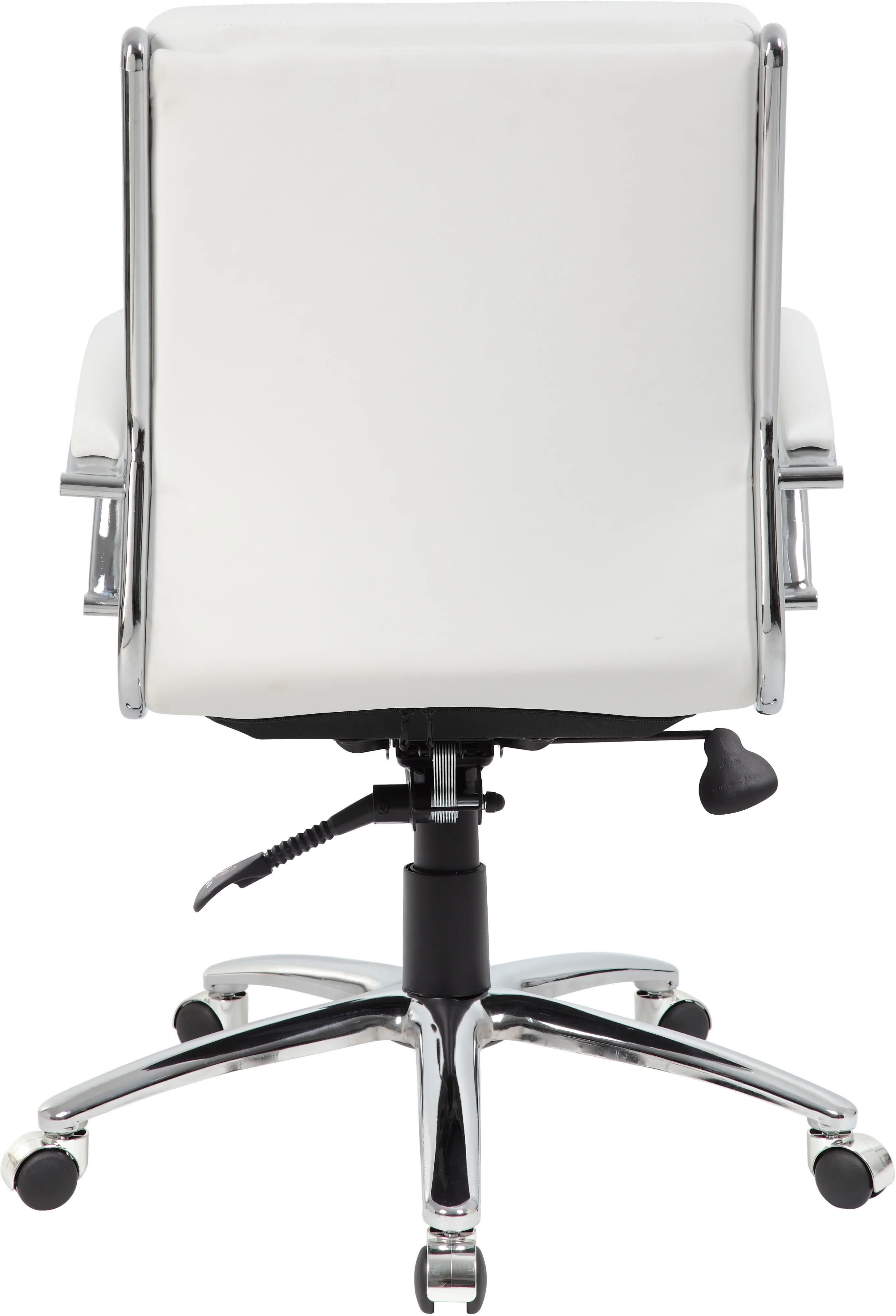 Boss White And Chrome Office Chair-6