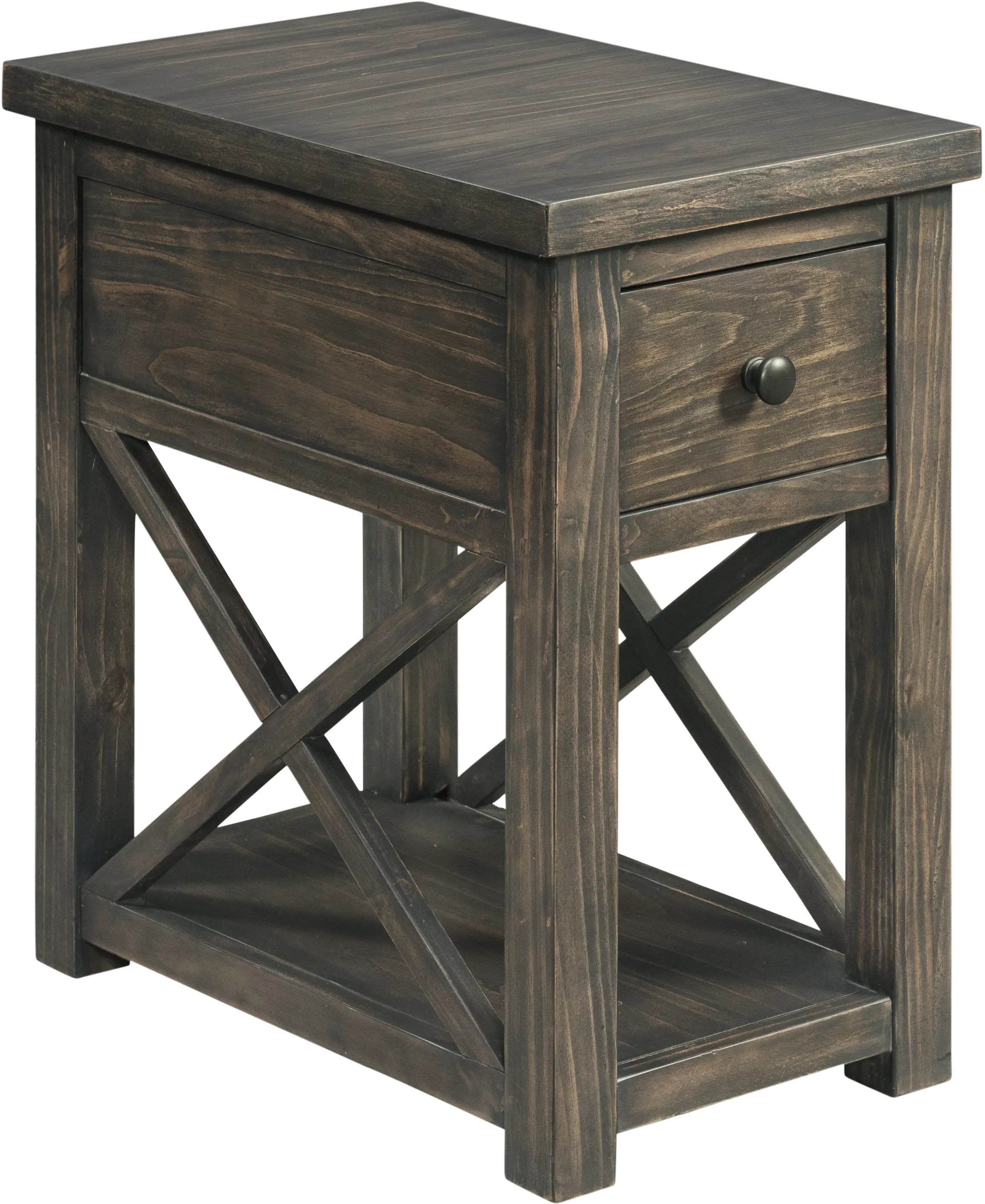Cottage Brown Side Table - 76-1