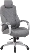 Boss Grey Executive Office Chair With Head Rest