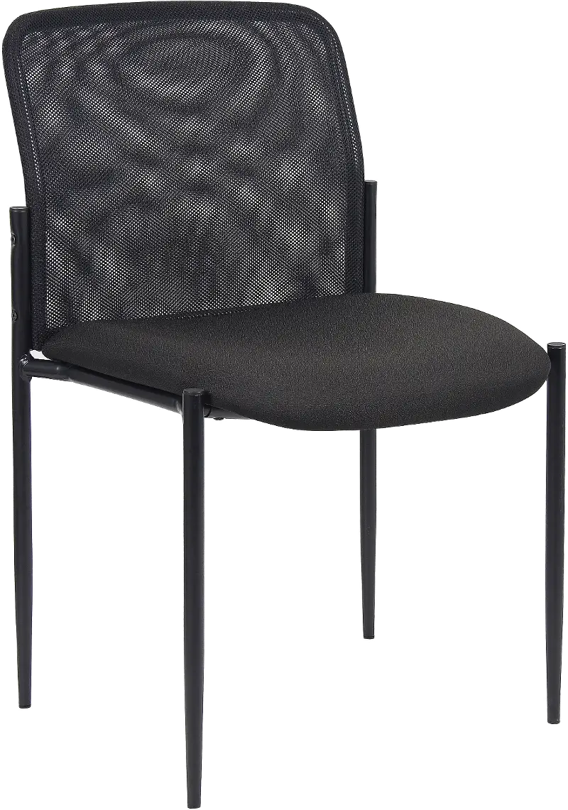 Boss Black Mesh Guest Office Chair