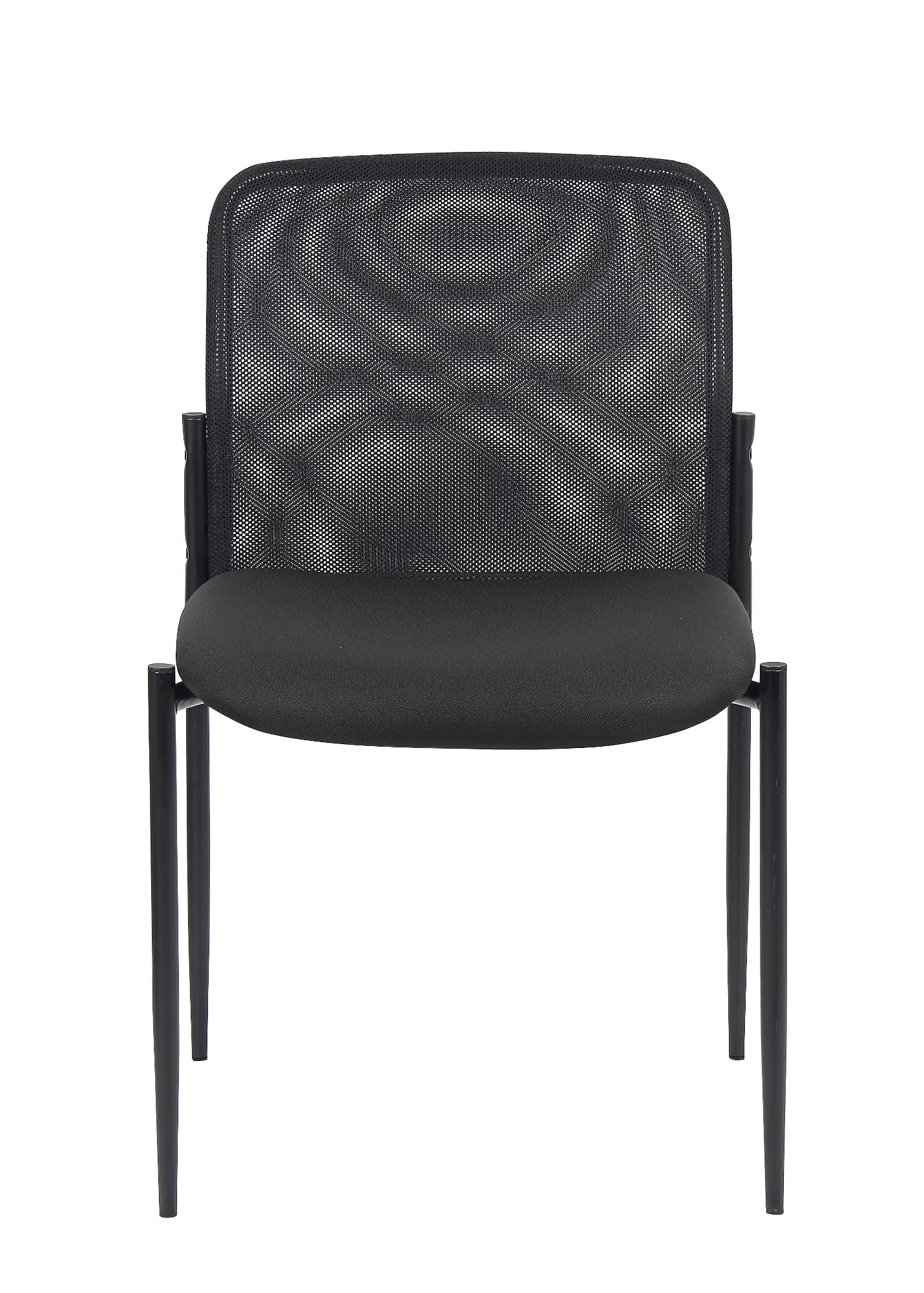 Boss Black Mesh Guest Office Chair-3