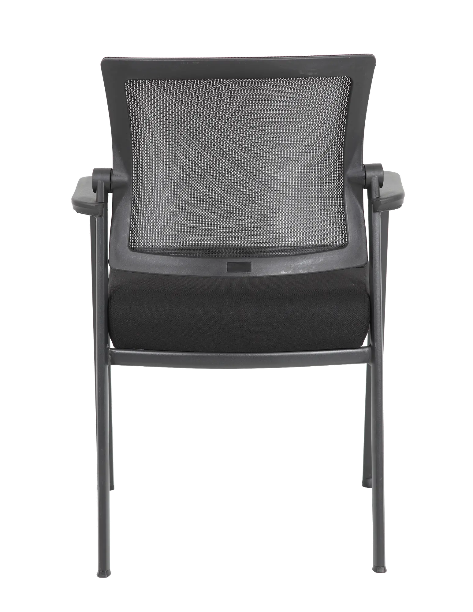 Boss Black Mesh 4-Leg Guest Chair-5