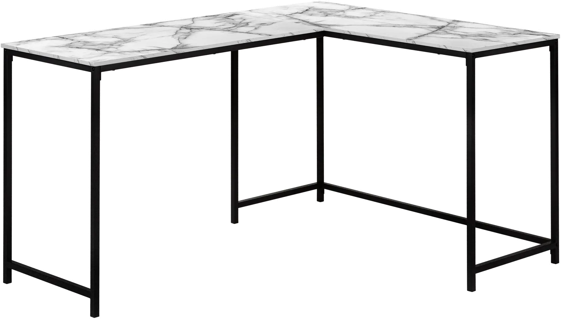 Minimal Black L-Shaped Desk-1