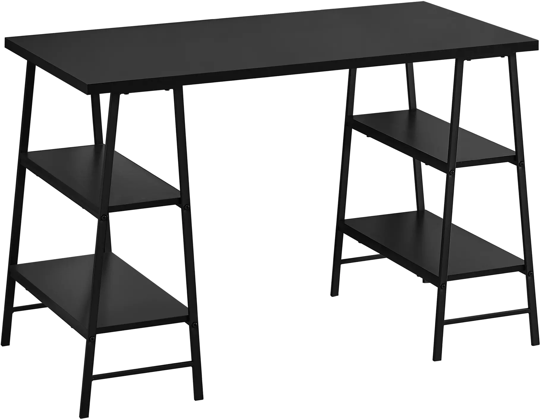 Industrial Black Computer Desk-1