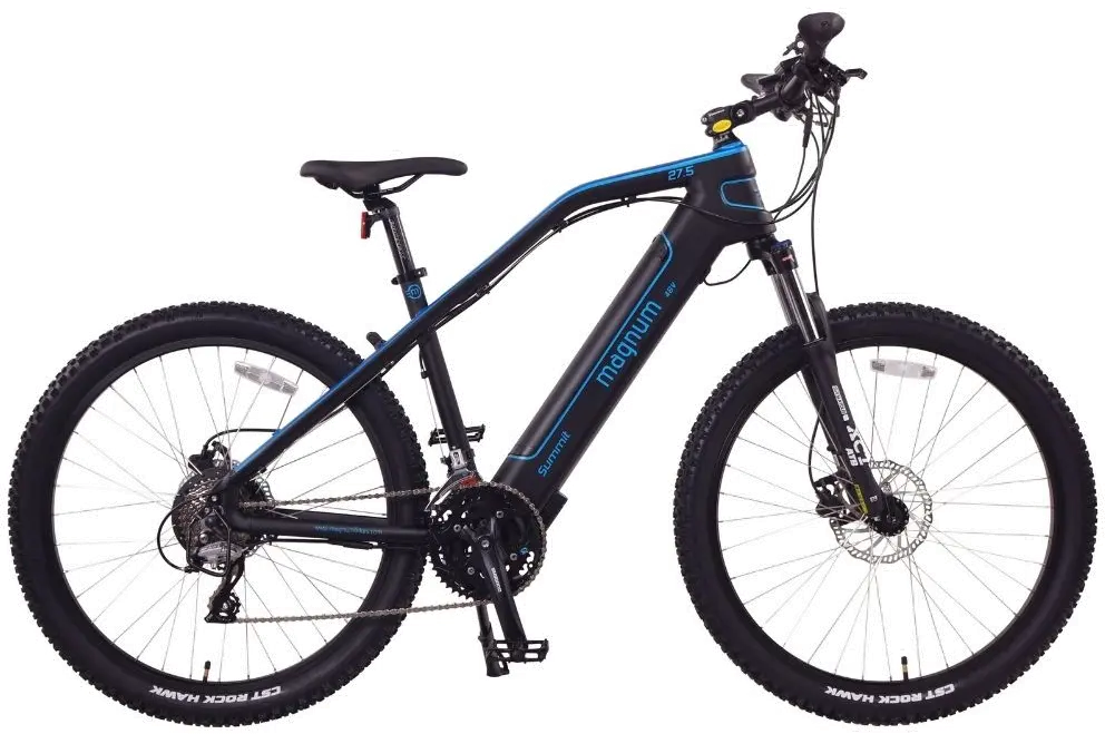 MOUNTAIN/SUMMIT29_BB Magnum Summit Electric Bike with 29  Wheels - Blue and Black-1