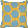 Blue and Yellow Indoor-Outdoor Gaines Throw Pillow