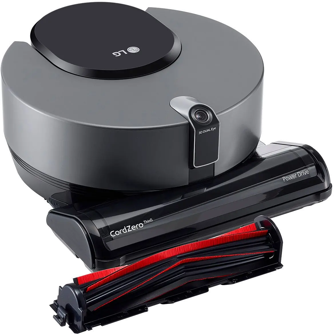 R975GM LG CordZero ThinQ Matte Gray Robot Vacuum-1