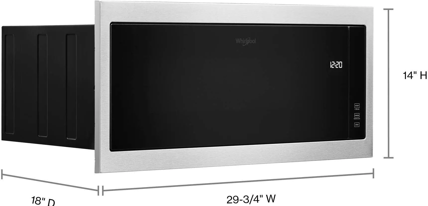 WMT50011KS Whirlpool Built In Microwave - Stainless Steel-5