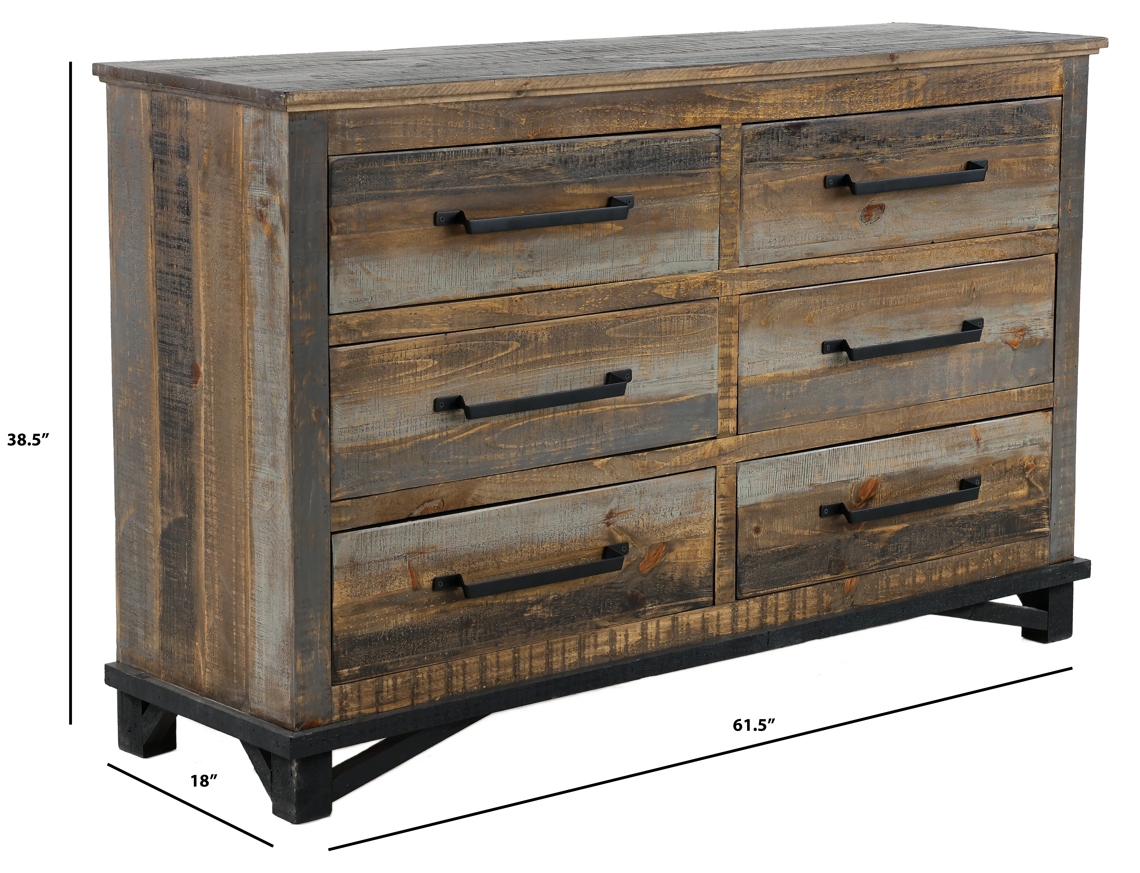 Loft Rustic Pine Dresser-2