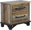 Loft Rustic Pine Nightstand