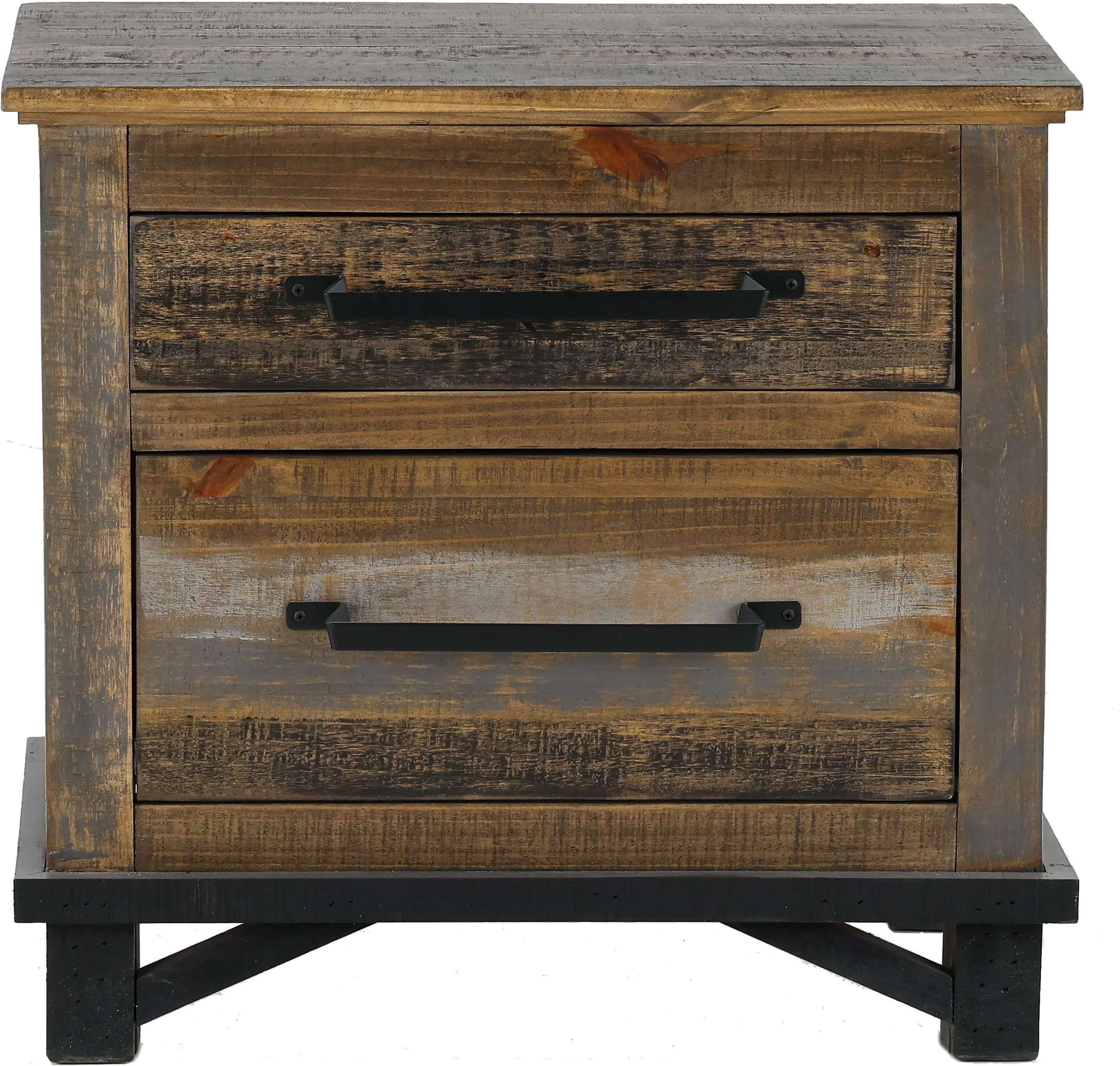 Loft Rustic Pine Nightstand-4