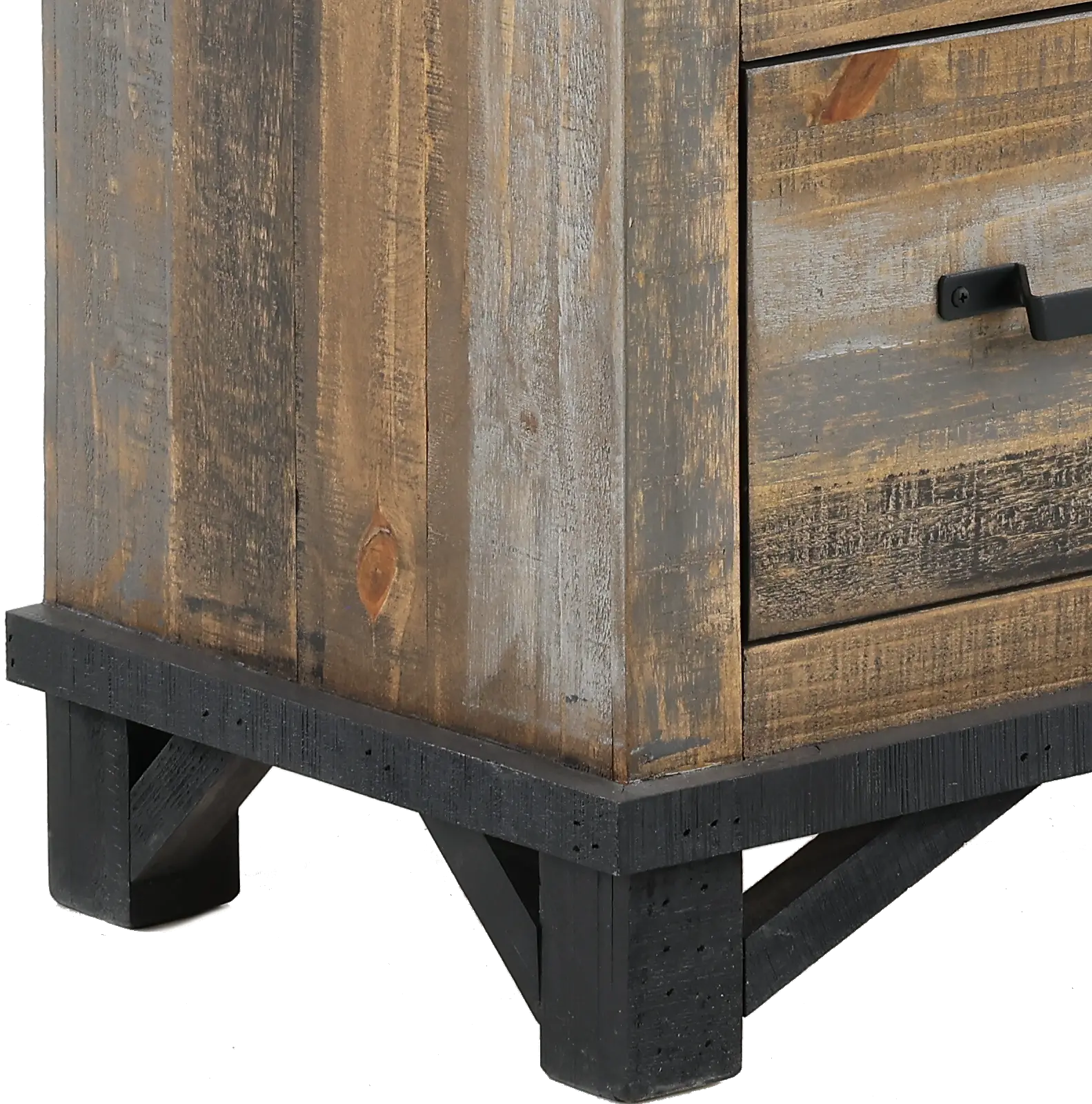 Loft Rustic Pine Nightstand-2