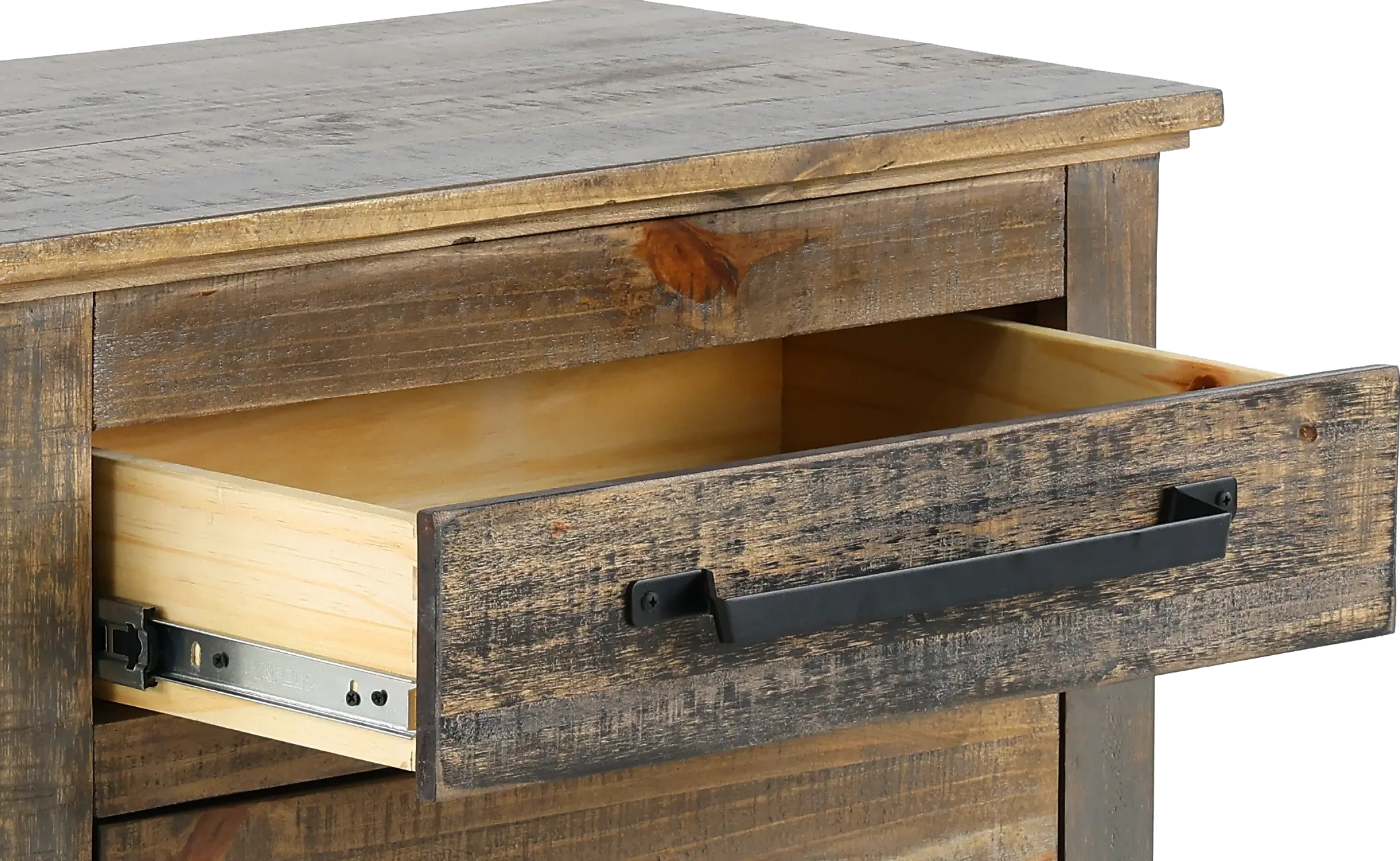 Loft Rustic Pine Nightstand-6