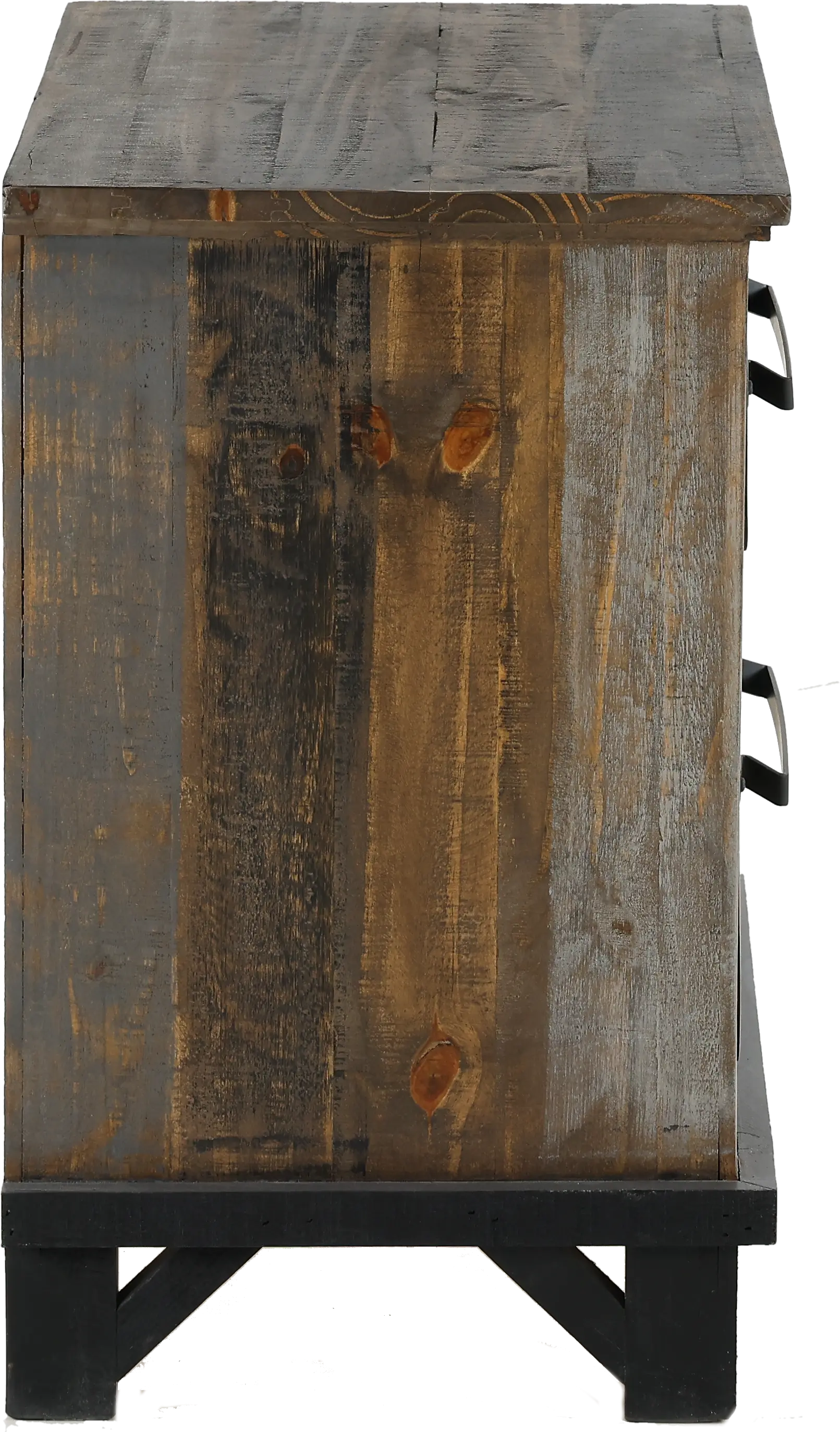 Loft Rustic Pine Nightstand-9