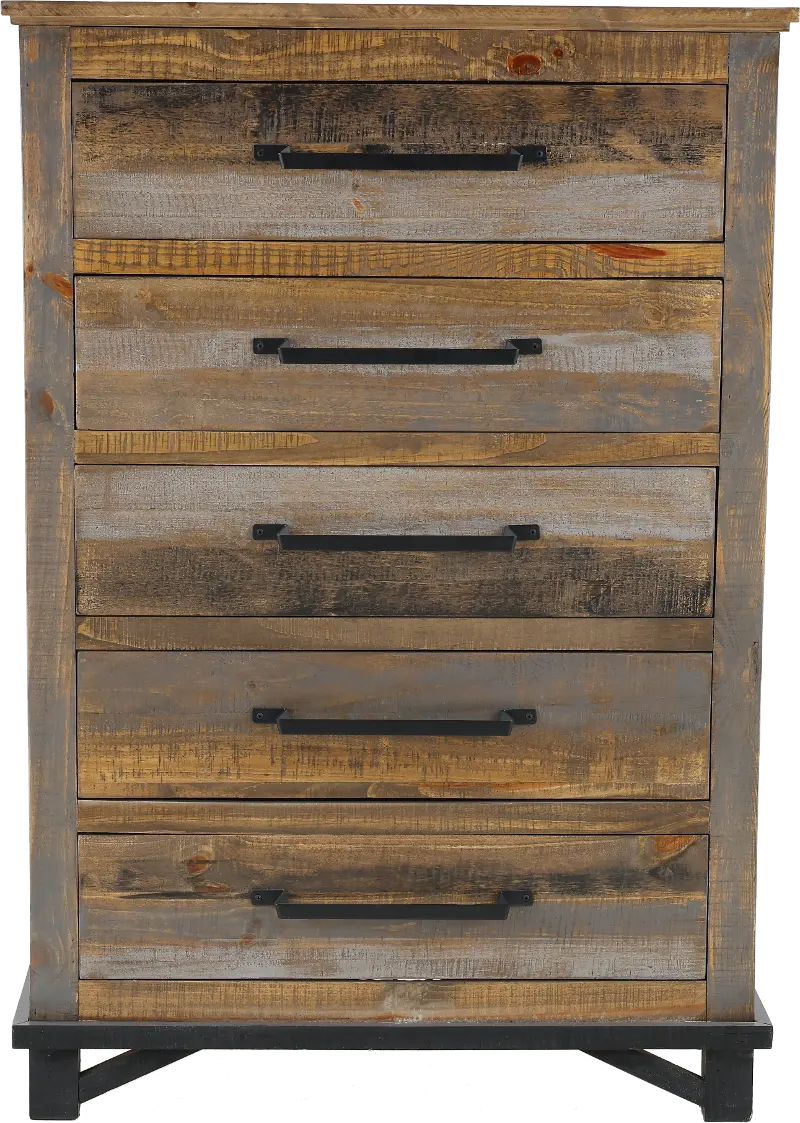 Loft Rustic Pine Chest of Drawers