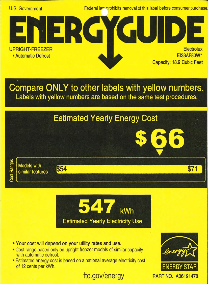 EI33AF80WS Electrolux 19 cu ft Upright Freezer - Stainless Steel-12