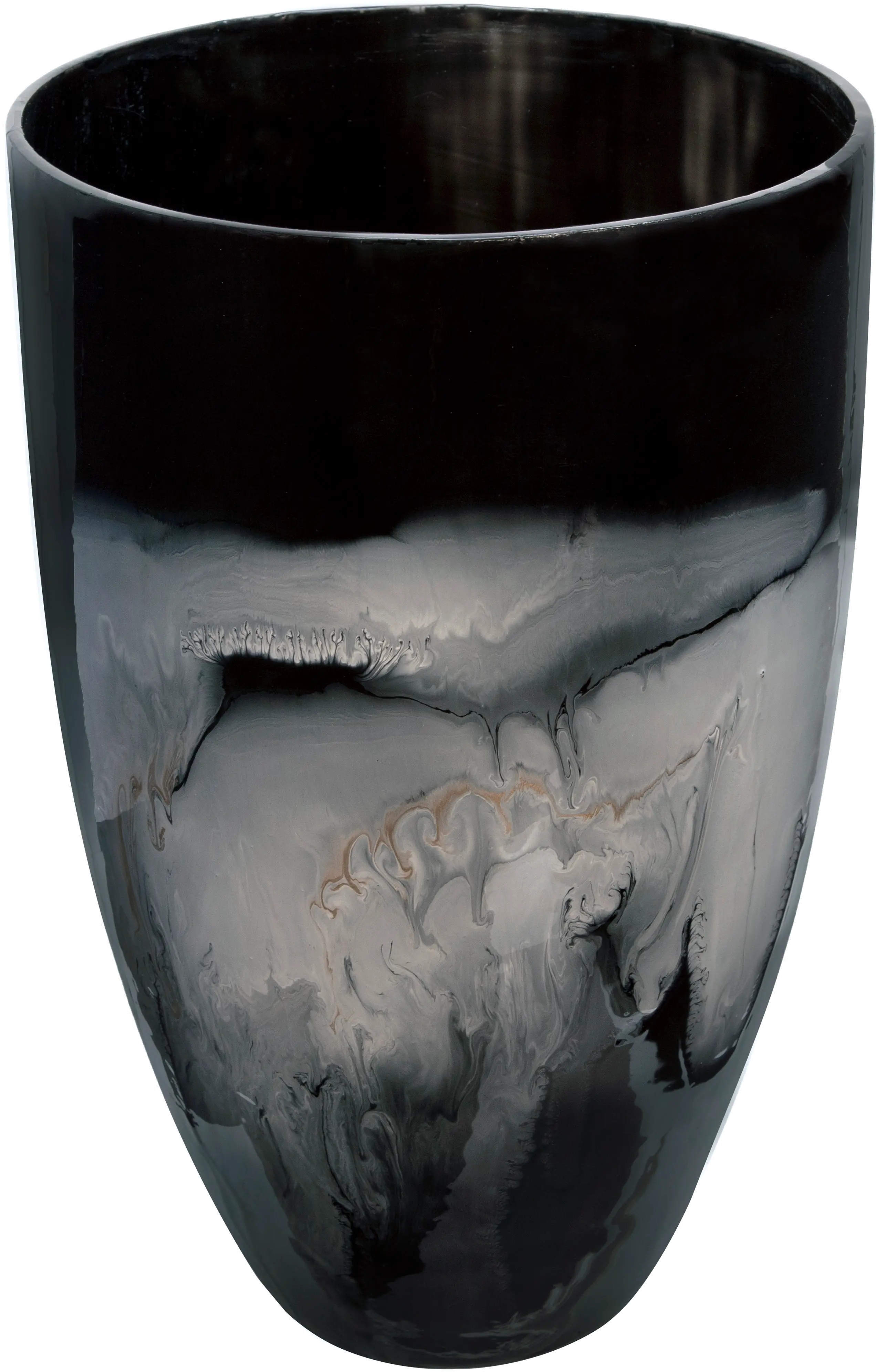 16 Inch Black Glass Vase-1