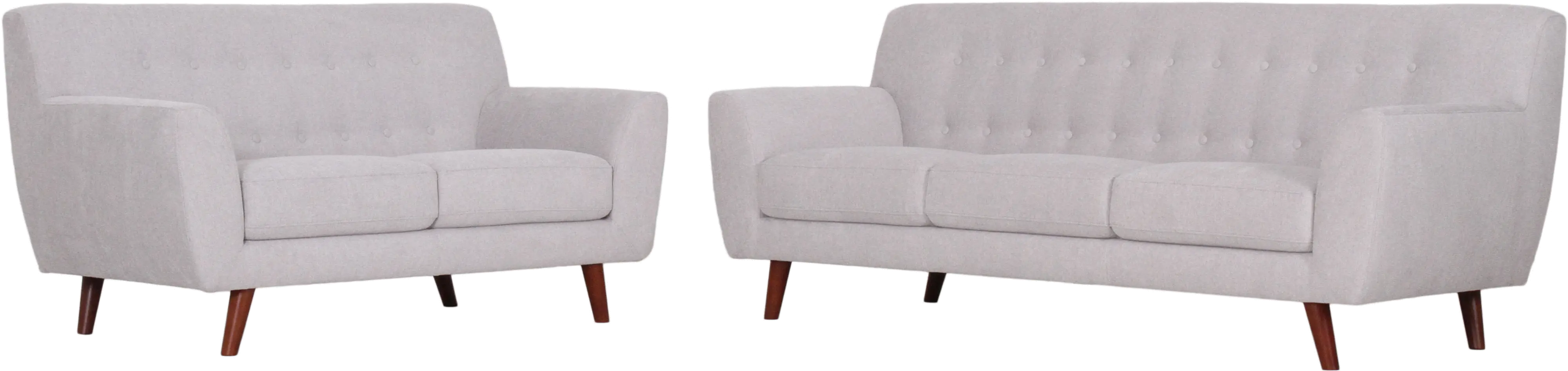 Liverpool Mid Century Modern Light Gray Sofa-4
