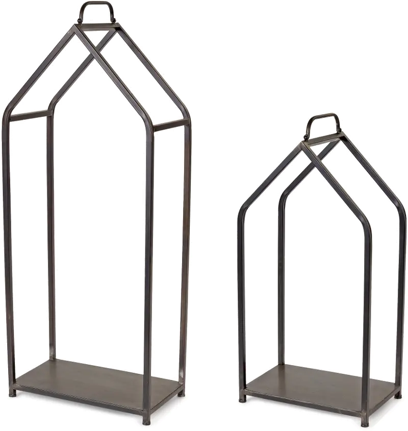 Iron 45 Inch Firewood Rack - Birch