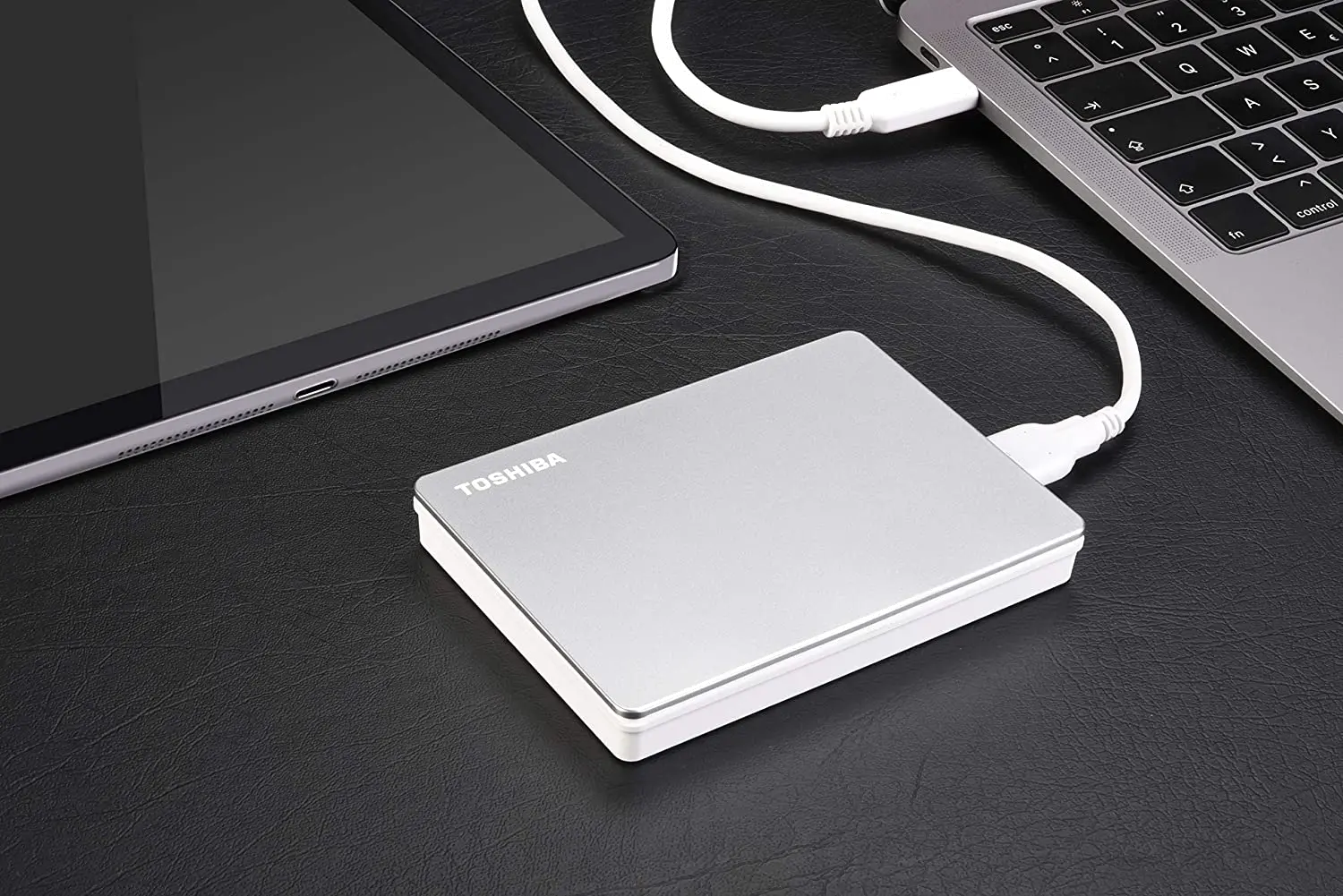 TOSHIBA CANVIO FLEX 2TB SILVER Toshiba Canvio Flex 2TB External Hard Drive-2