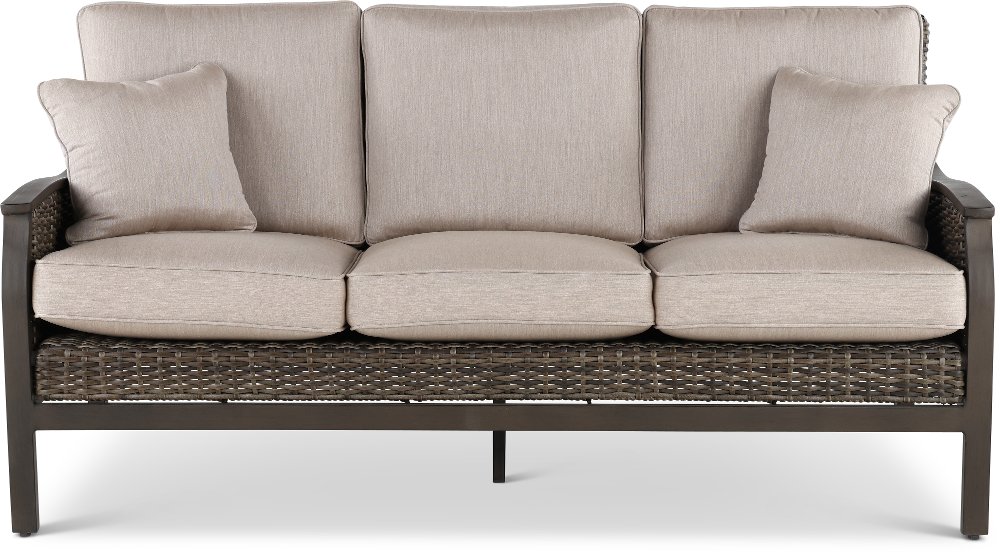 Trenton Brown Patio Sofa