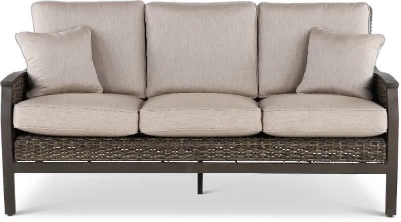 Trenton Brown Patio Sofa