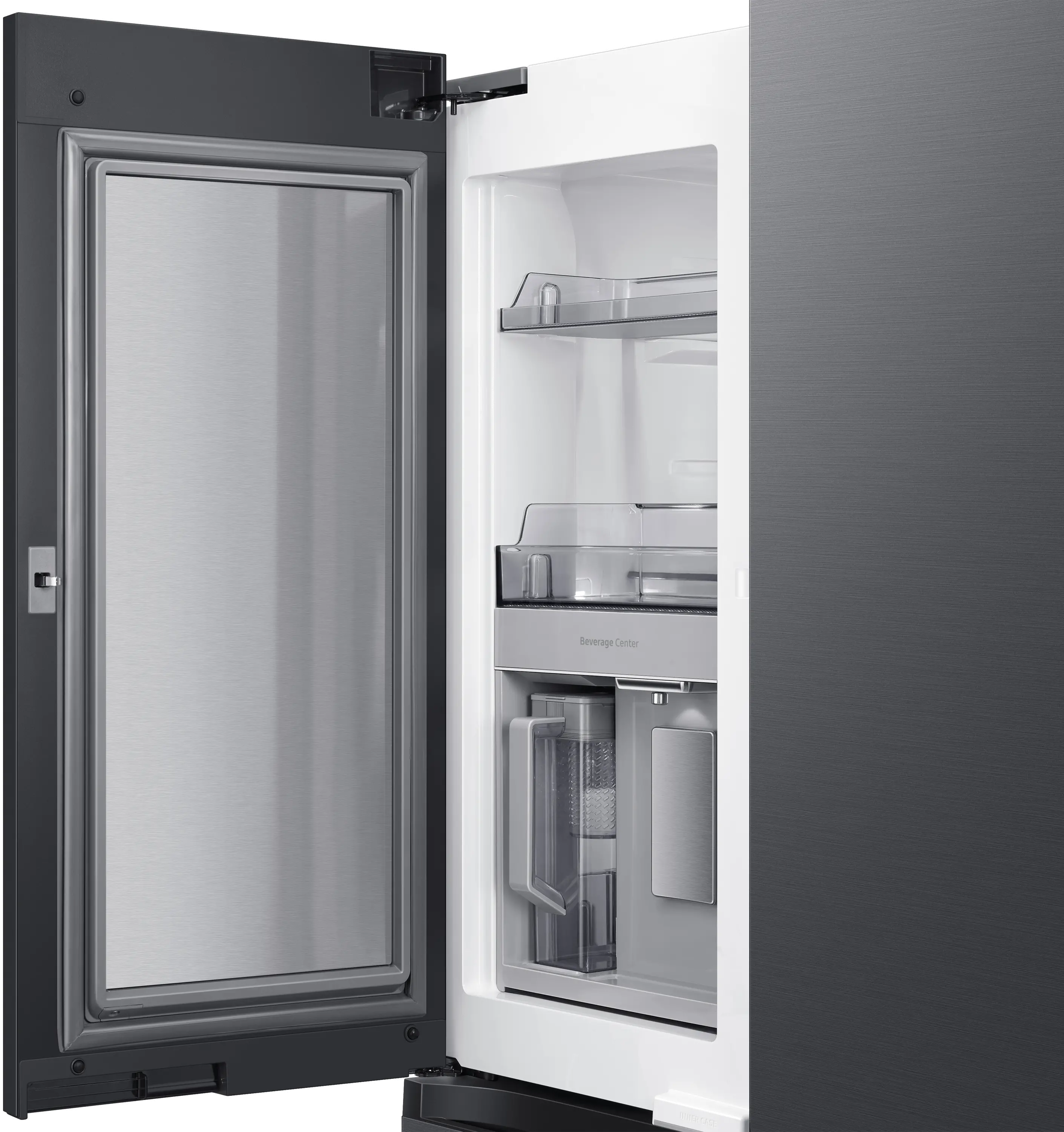 RF23A9675MT Samsung Bespoke 22.8 cu ft Smart 4 Door Flex Refrigerator - Matte Black-2