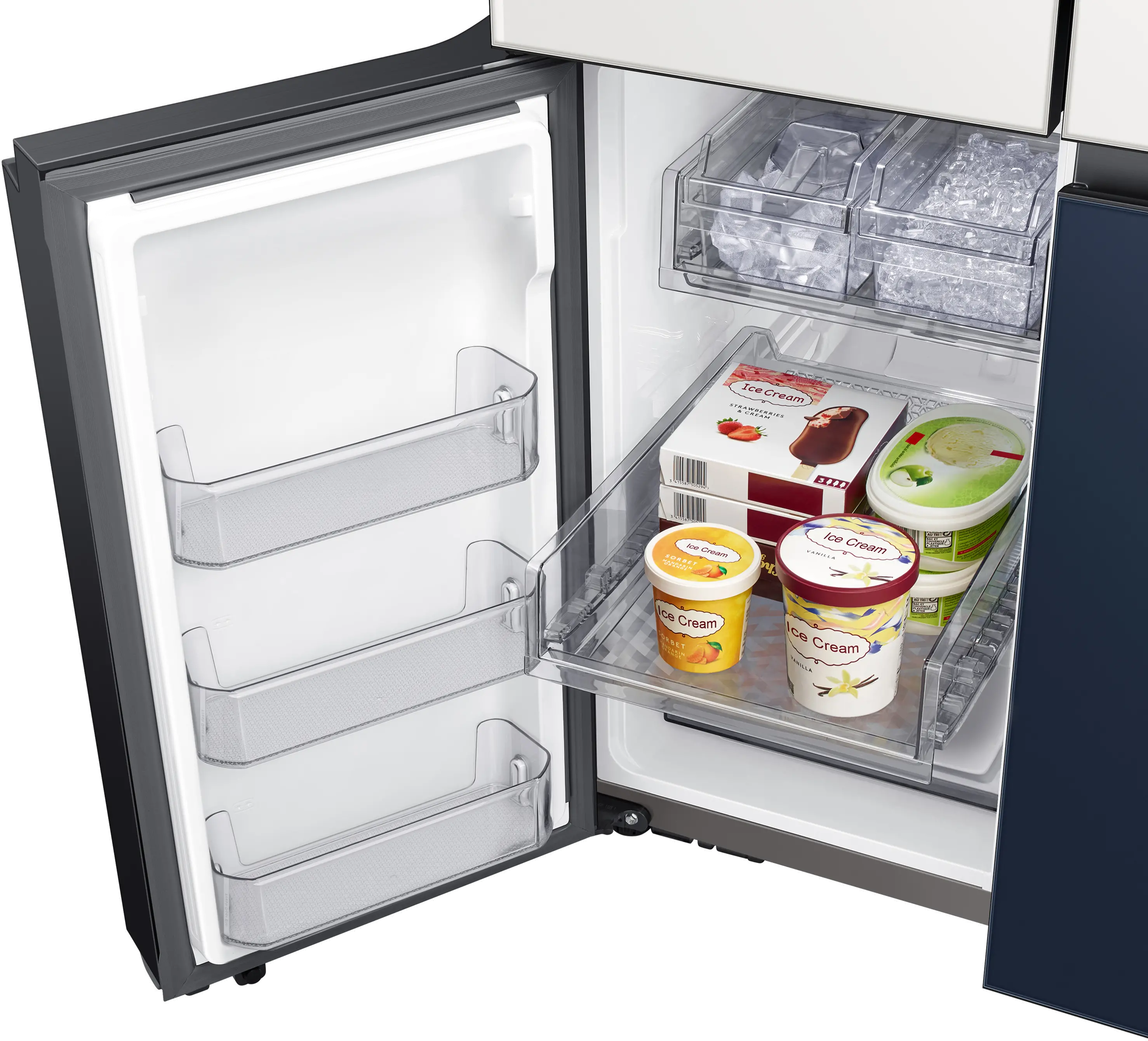 RF23A9675AP Samsung Bespoke 22.8 cu ft Smart 4 Door Flex Refrigerator - Counter Depth Panel Ready-11