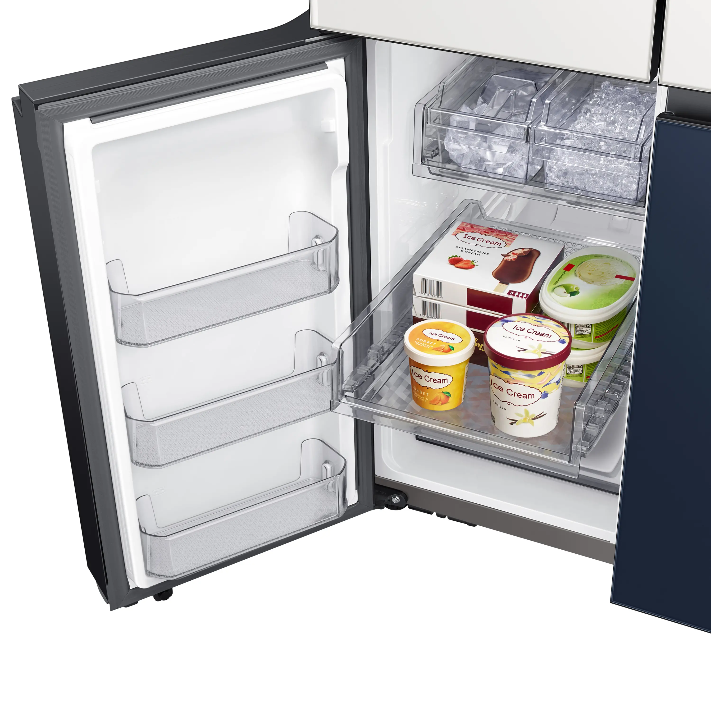RF23A9675AP Samsung Bespoke 22.8 cu ft Smart 4 Door Flex Refrigerator - Counter Depth Panel Ready-11