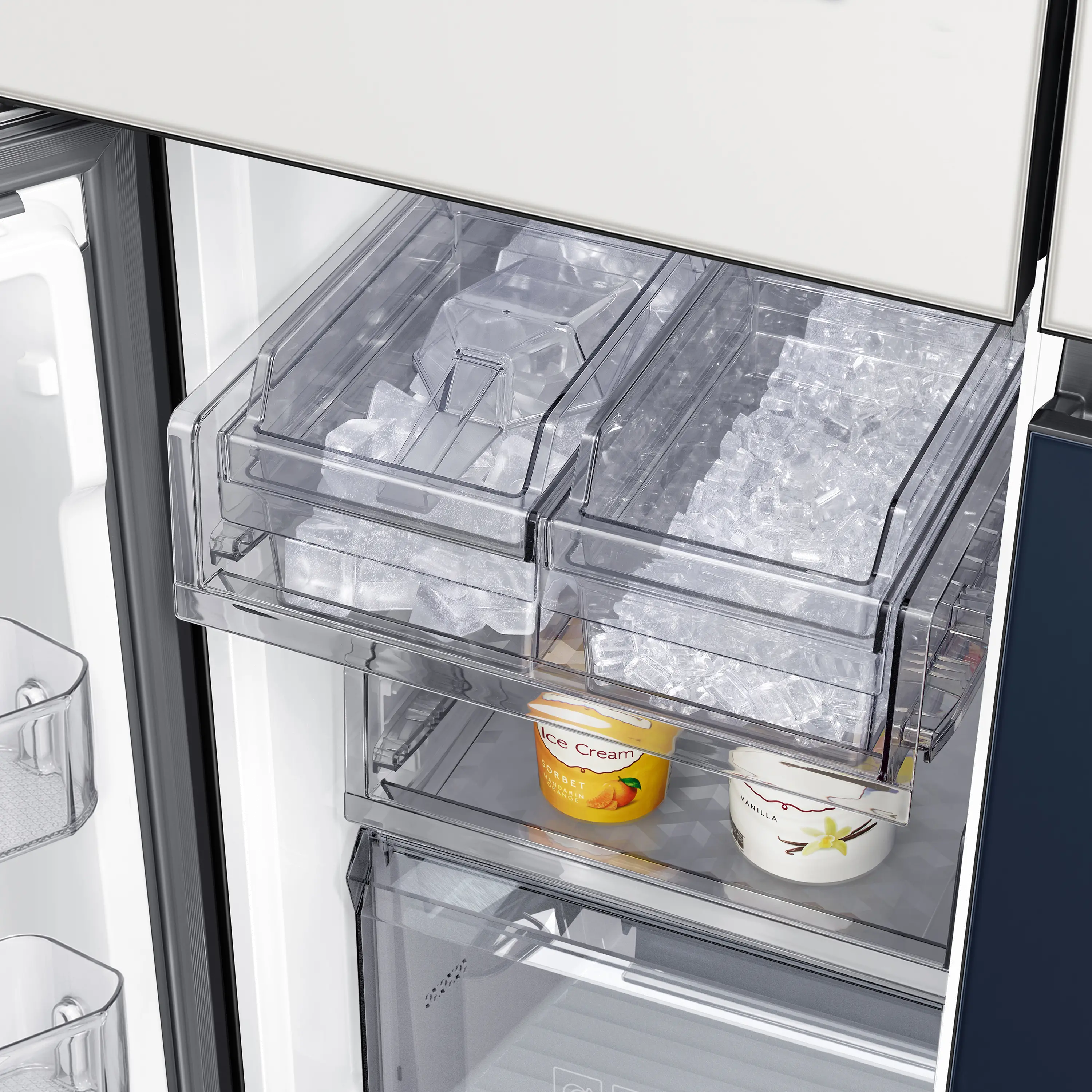 RF23A9675AP Samsung Bespoke 22.8 cu ft Smart 4 Door Flex Refrigerator - Counter Depth Panel Ready-12