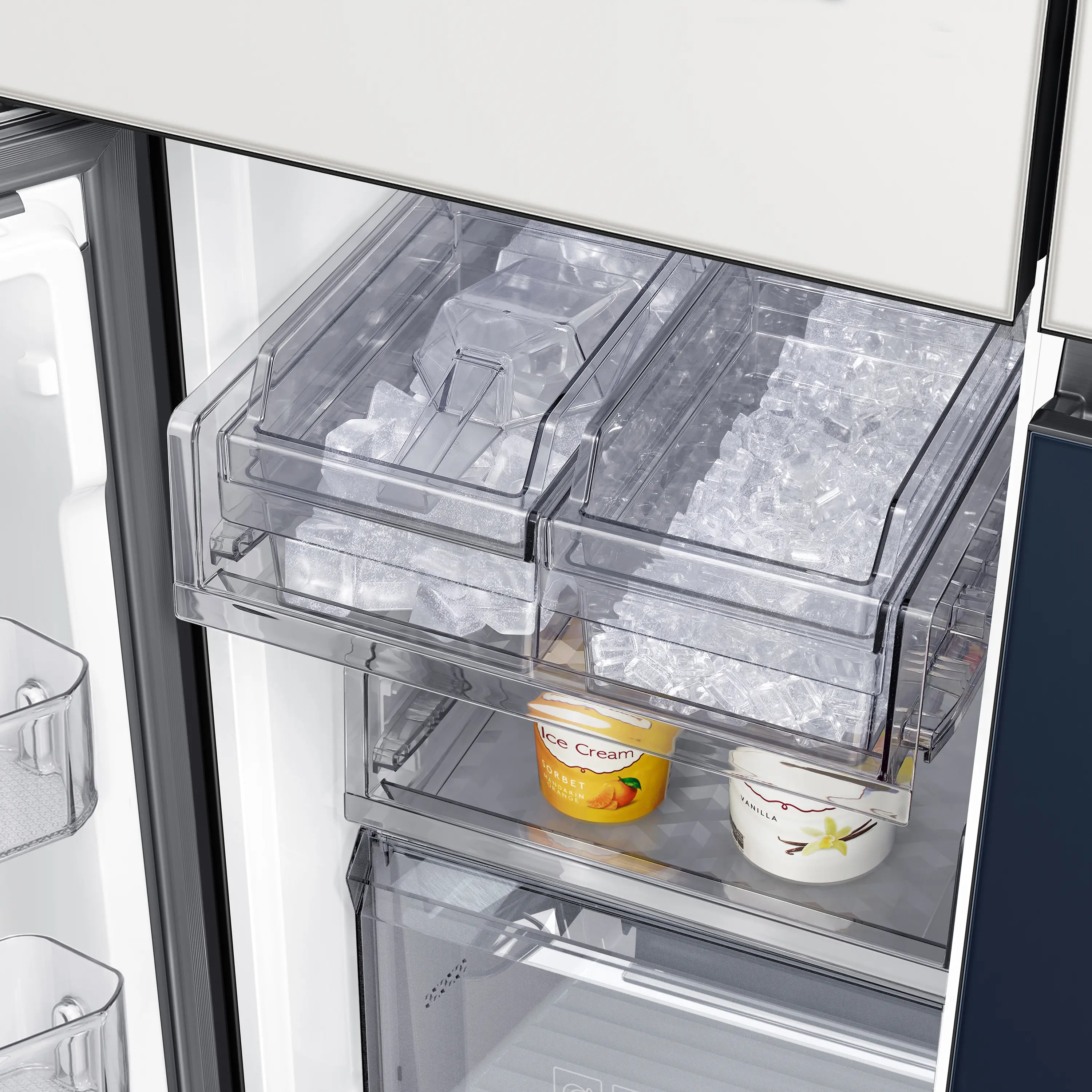 RF23A9675AP Samsung Bespoke 22.8 cu ft Smart 4 Door Flex Refrigerator - Counter Depth Panel Ready-12