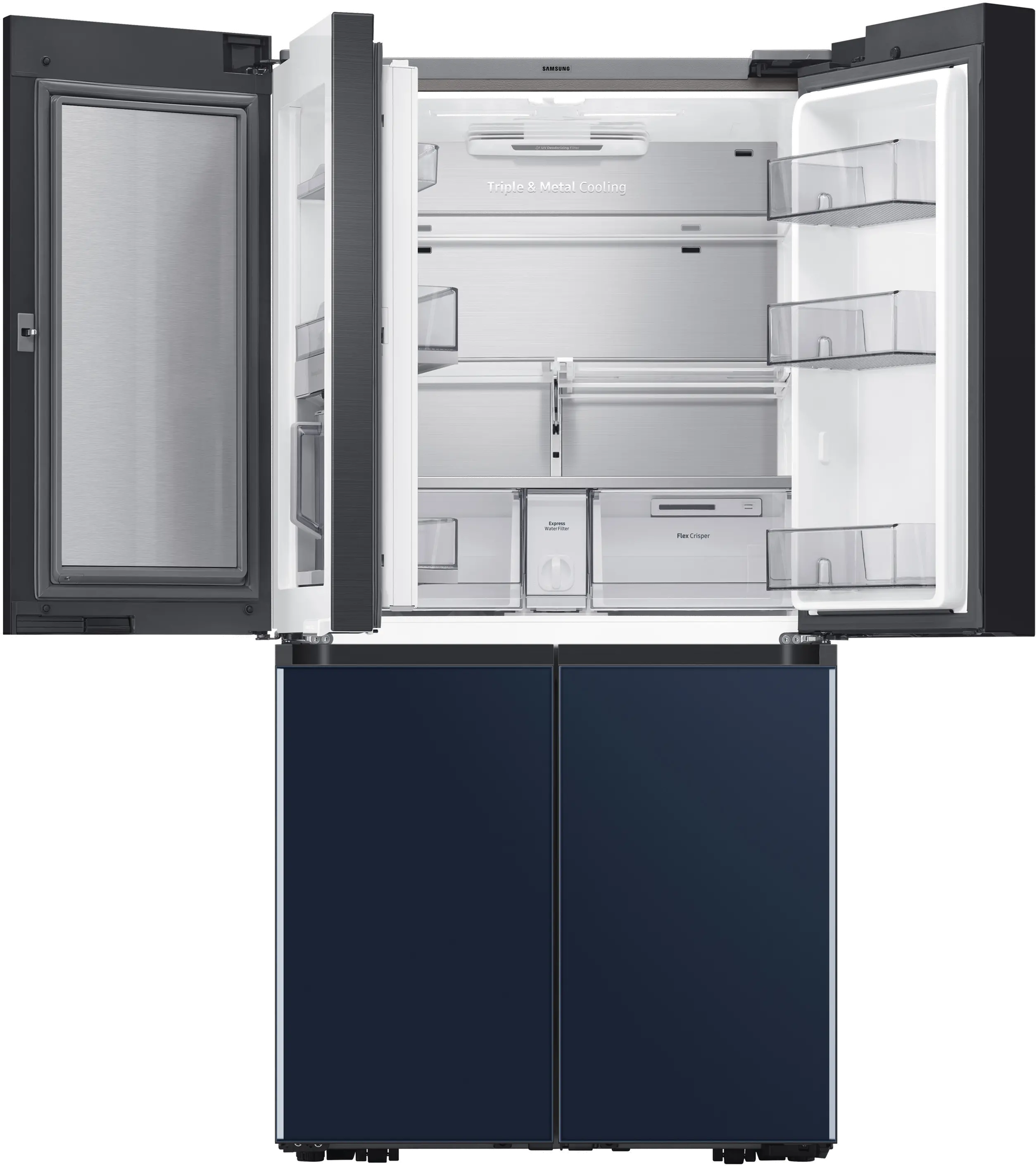 RF23A9675AP Samsung Bespoke 22.8 cu ft Smart 4 Door Flex Refrigerator - Counter Depth Panel Ready-7