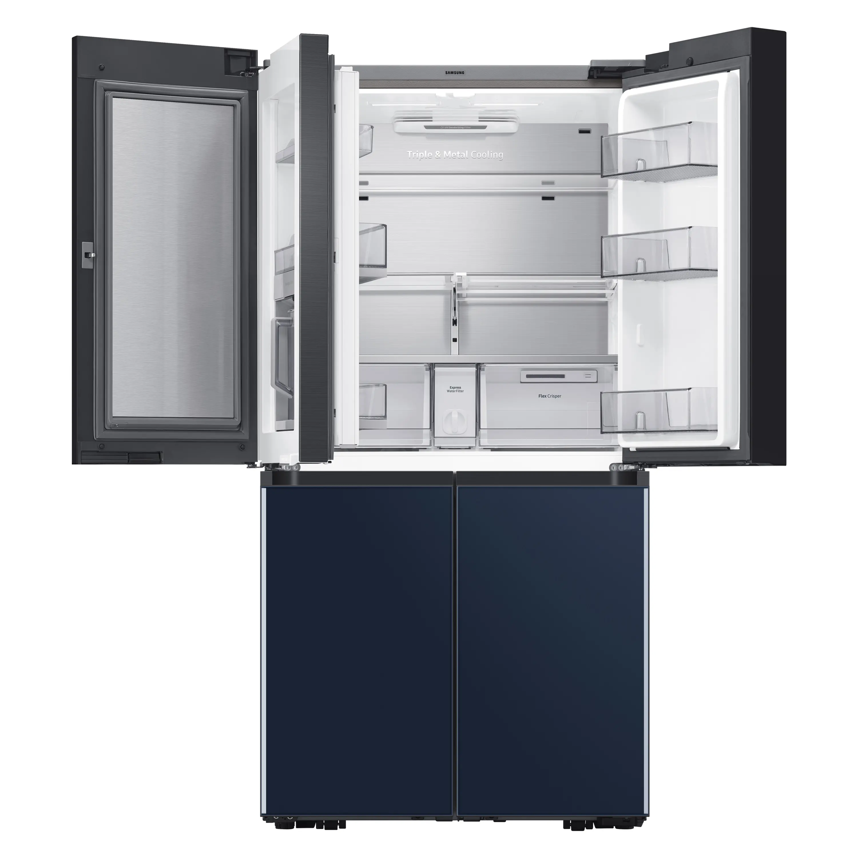 RF23A9675AP Samsung Bespoke 22.8 cu ft Smart 4 Door Flex Refrigerator - Counter Depth Panel Ready-7
