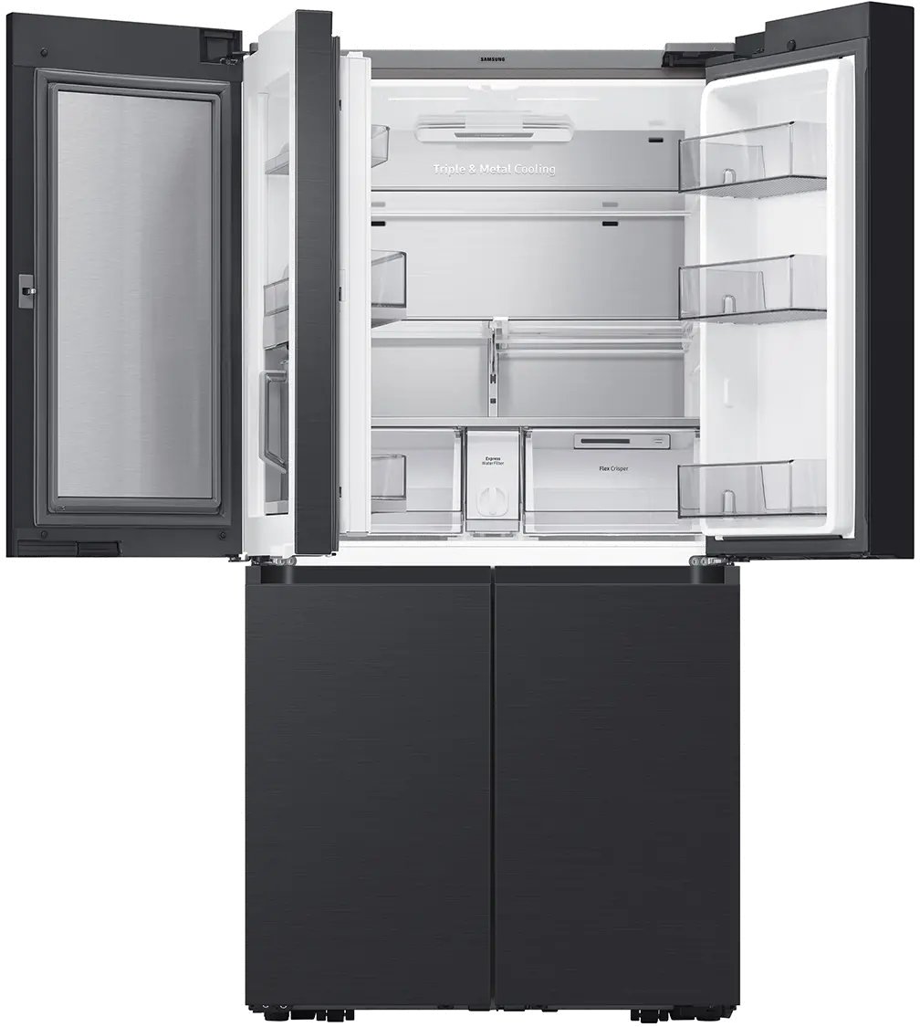 RF29A9675MT Samsung Bespoke 29 cu ft 4-Door Flex Refrigerator - Matte Black-2
